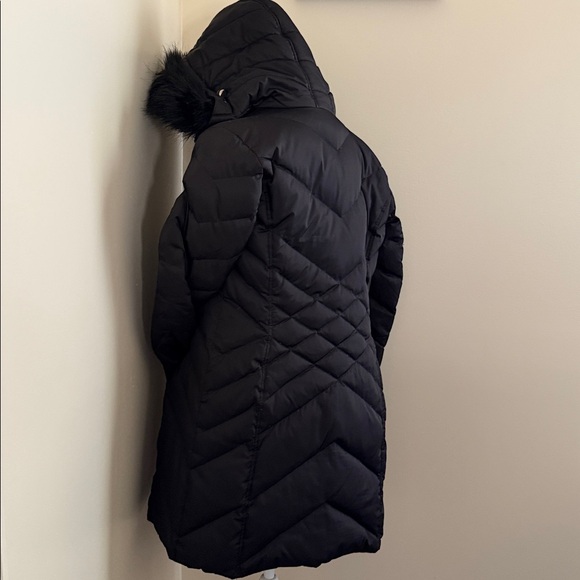 Kenneth Cole Reaction Black Hooded Puffer Jacket - Picture 10 of 15